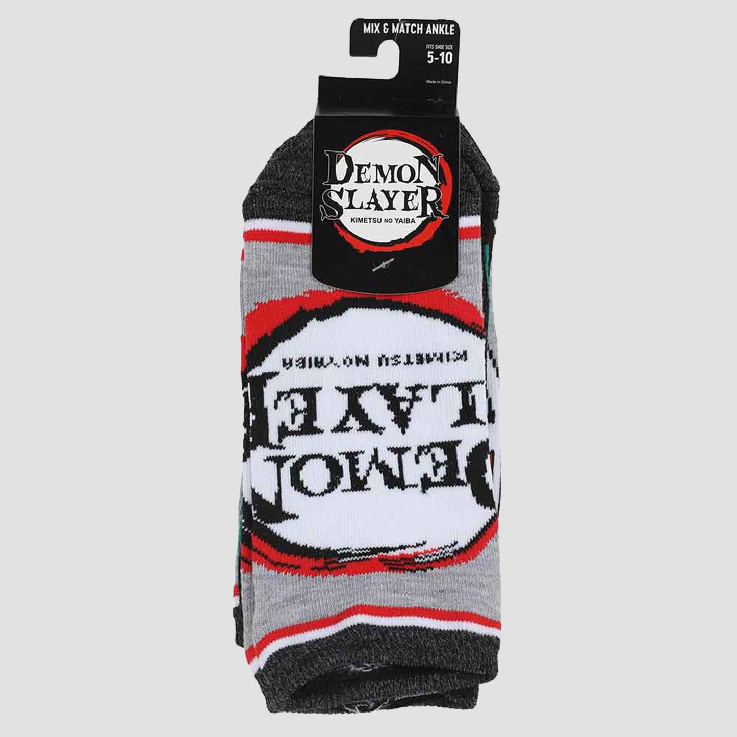 Demon Slayer Icons Ankle Socks Set