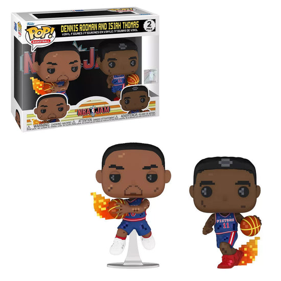 NBA Jam Dennis Rodman & Isiah Thomas 2-Pack Funko Pop!