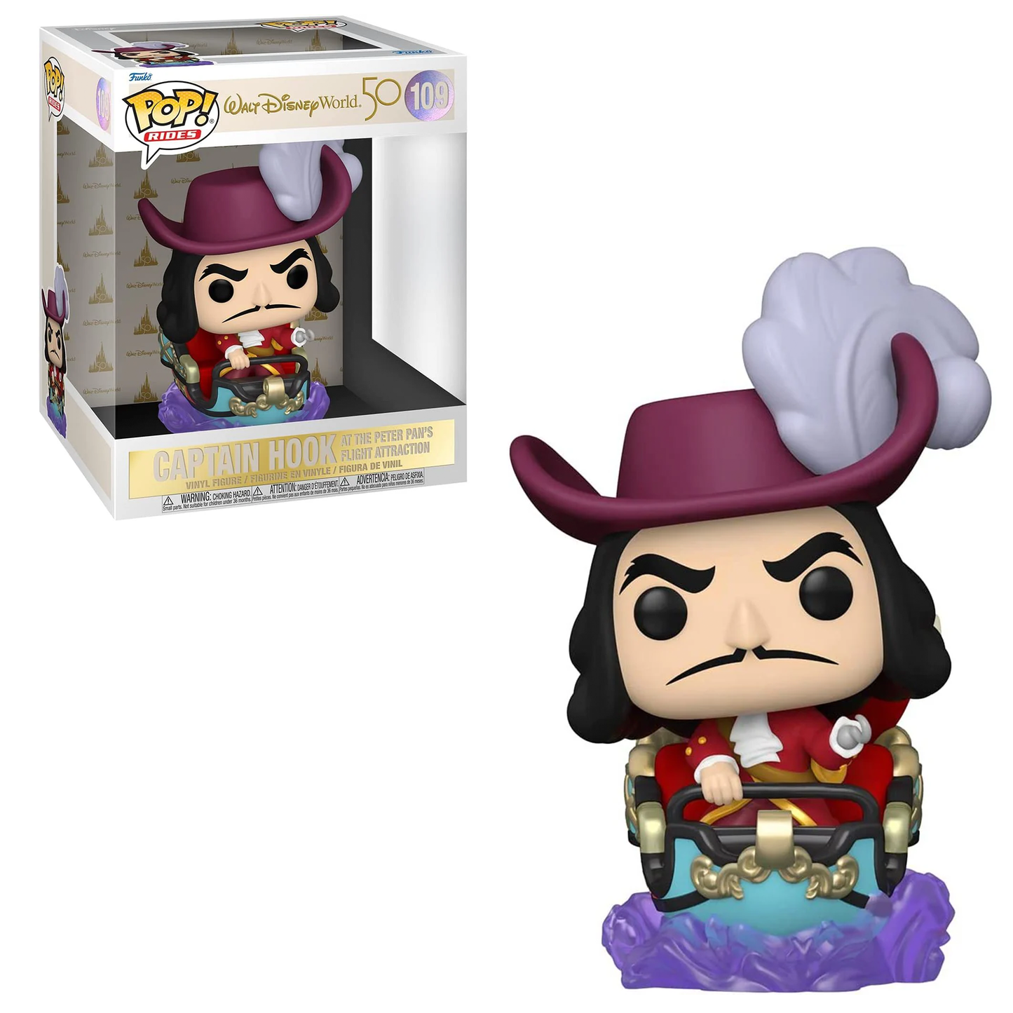 Disney 50th Anniversary Funko Pop! Captain Hook at Peter Pan's Flight