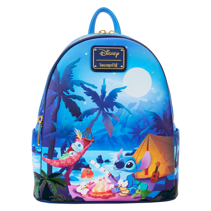 Disney Stitch Camping Cuties Glow Mini Backpack by Loungefly