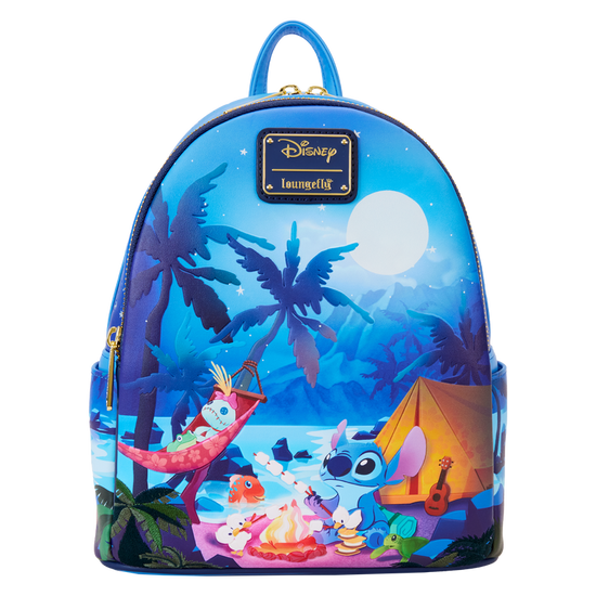 Disney Stitch Camping Cuties Glow Mini Backpack by Loungefly