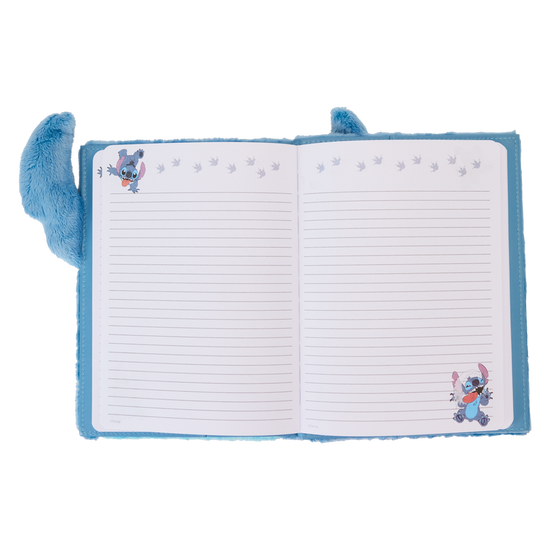 Disney Stitch Plush Refillable Softcover Journal