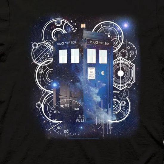 Doctor Who TARDIS Space Tech Unisex Black T-ShirtDoctor Who TARDIS Space Tech Unisex Black T-Shirt