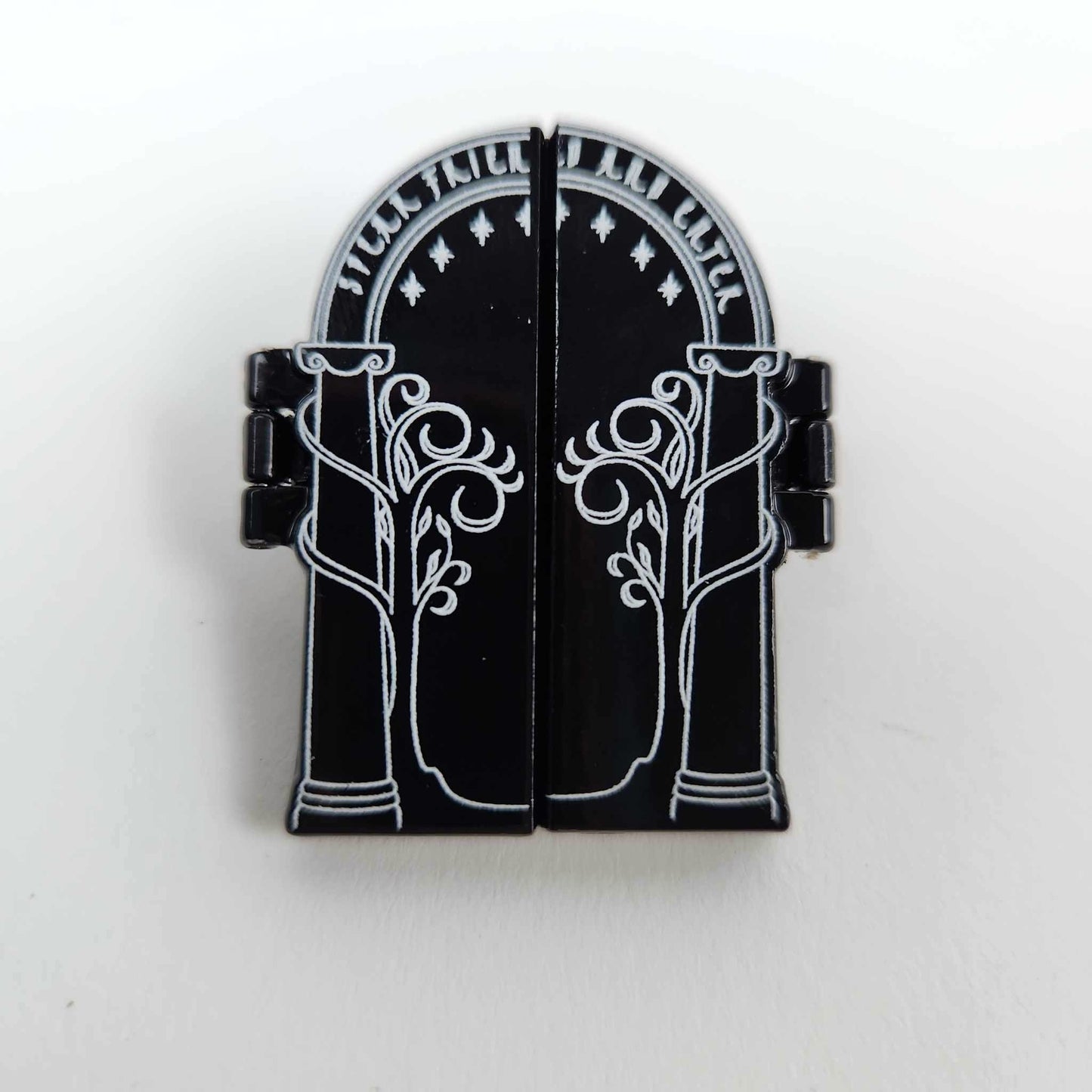 Doors of Durin The Lord of the Rings Magnetic Opening Metal Pin