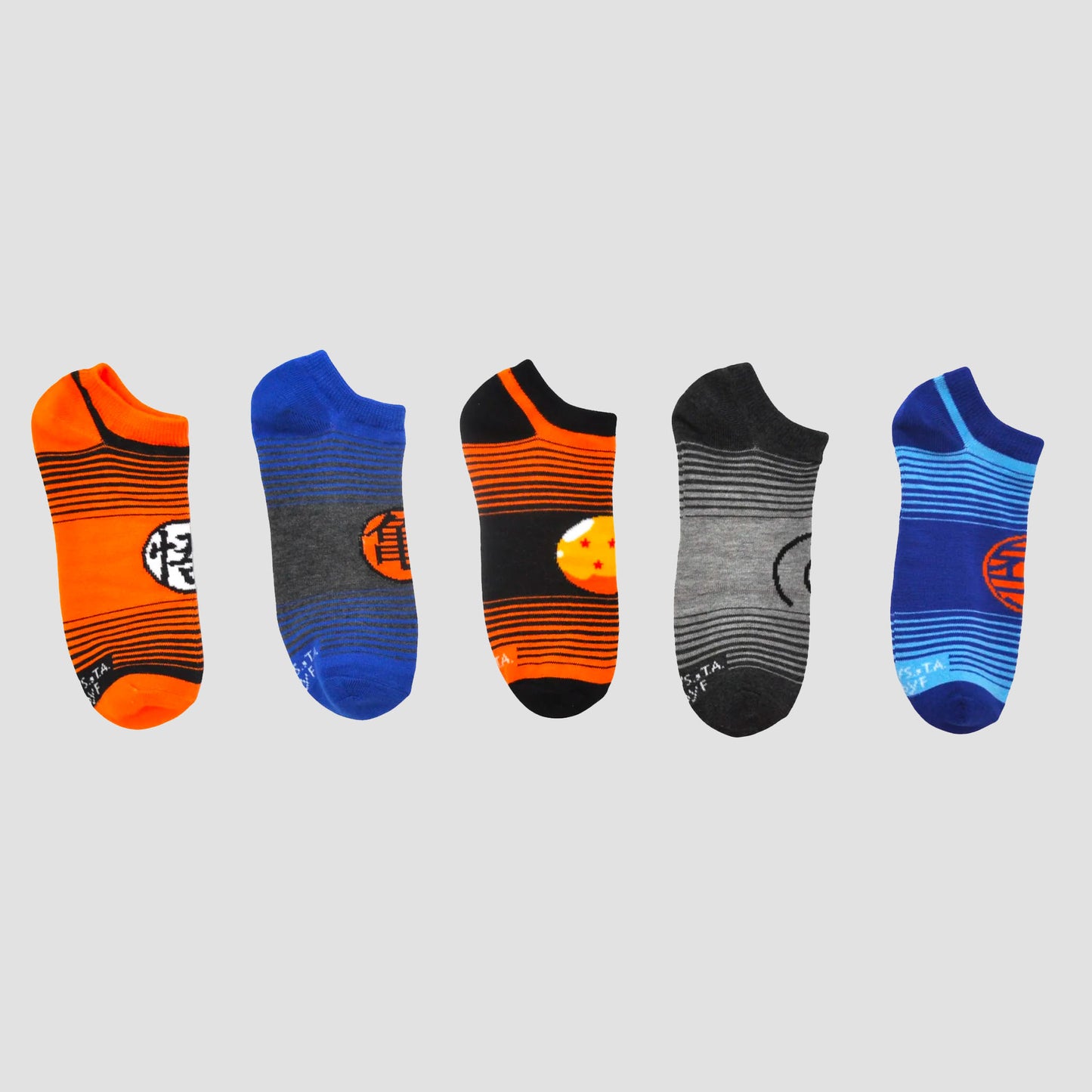 Load image into Gallery viewer, Dragon Ball Super Stripes 5-Pack Women&amp;#39;s Ankle Socks
