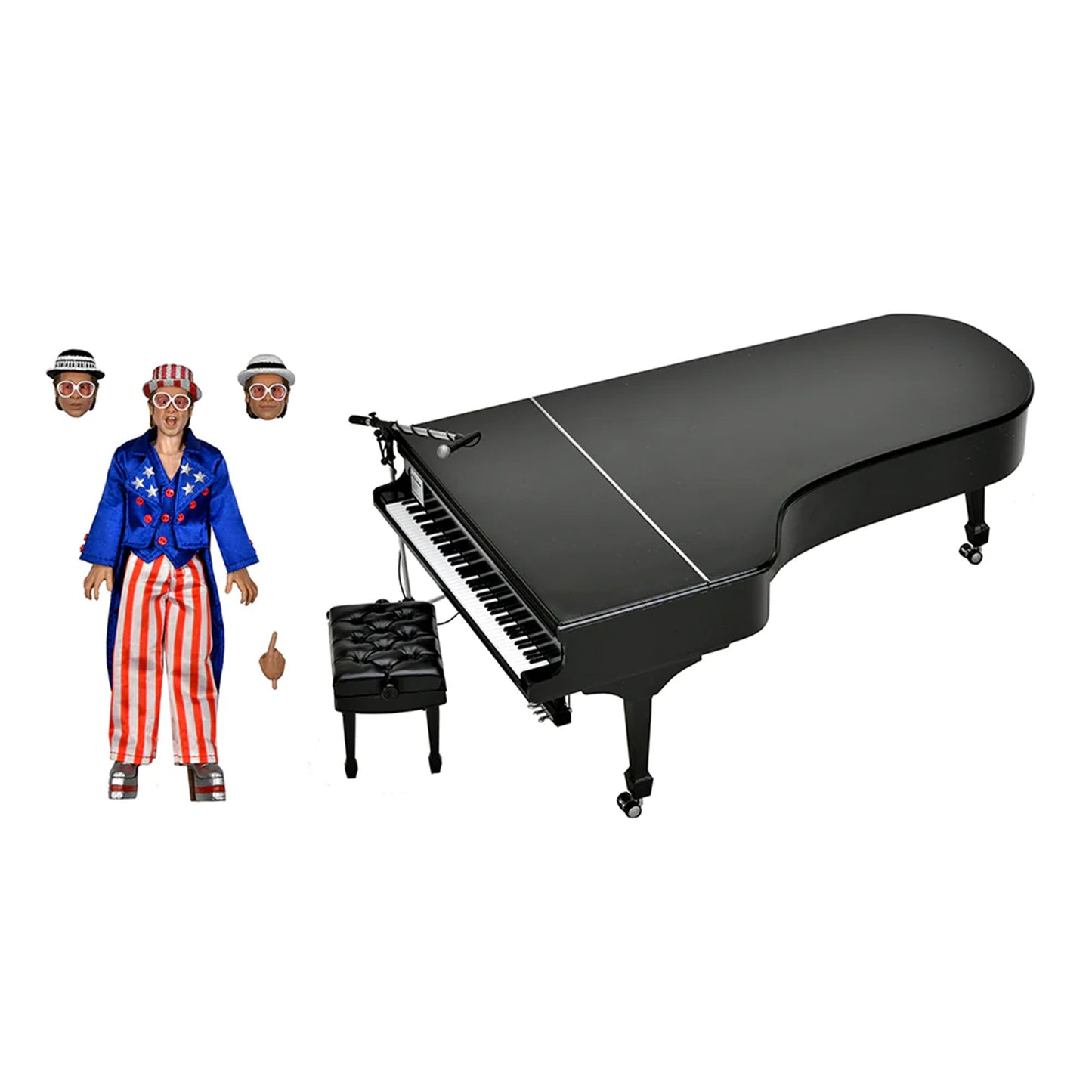 Elton John: Live in '76 8" Action Figure with Piano by NECA
