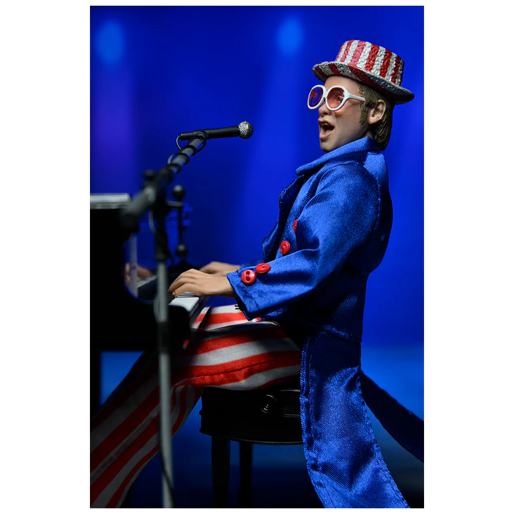 Elton John: Live in '76 8" Action Figure with Piano by NECA