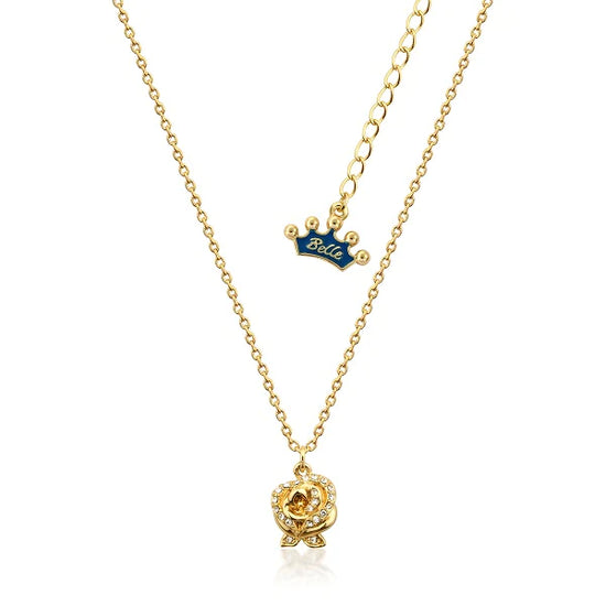 Load image into Gallery viewer, Crystal Enchanted Rose (Beauty and the Beast) Disney Necklace

