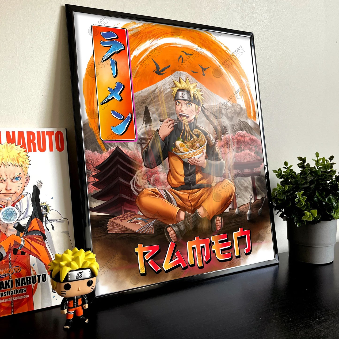 Even a Shinobi Gotta Eat (Naruto Shippuden) Ramen Cafe Sign Premium Art Print