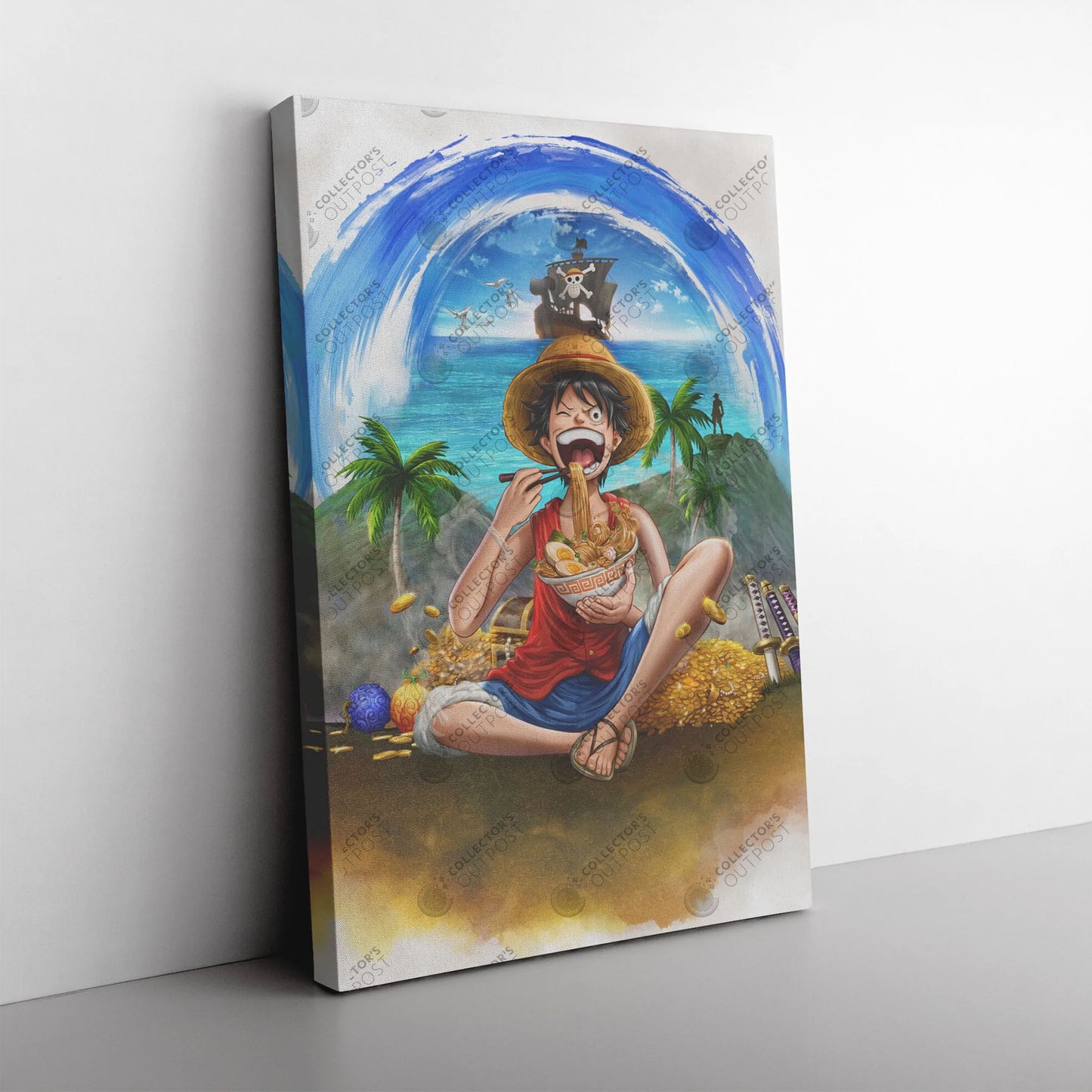A Road Poneglyph to the One Piece Canvas Print for Sale by