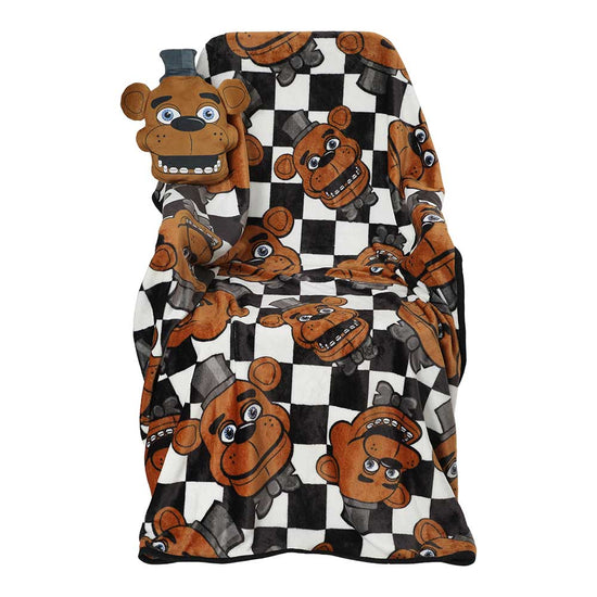 Five Nights at Freddy's Fleece Throw Blanket and Travel Pillow Set