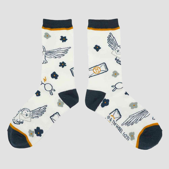 Load image into Gallery viewer, Floral Hogwarts (Harry Potter) Crew Socks 5 Pair Set
