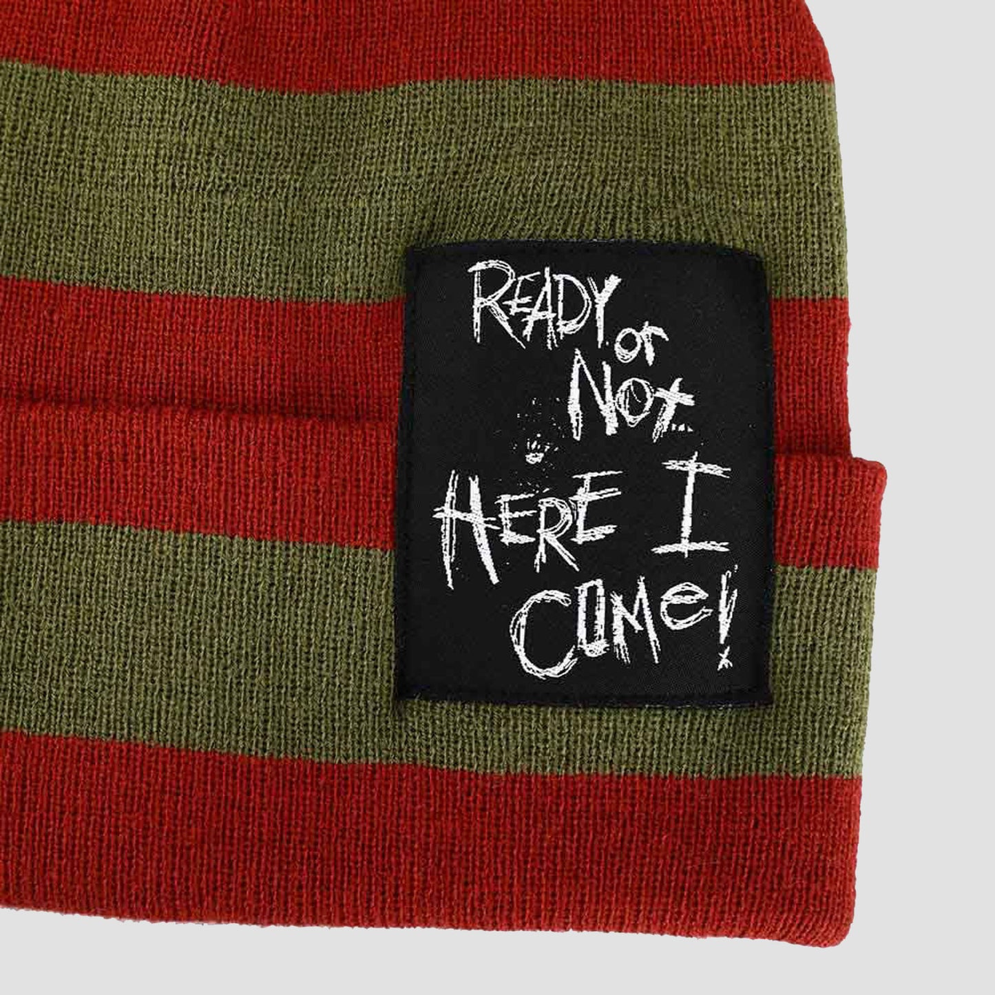 Freddy Krueger (Nightmare on Elm Street) "Ready Or Not Here I Come" Cuff Beanie Hat