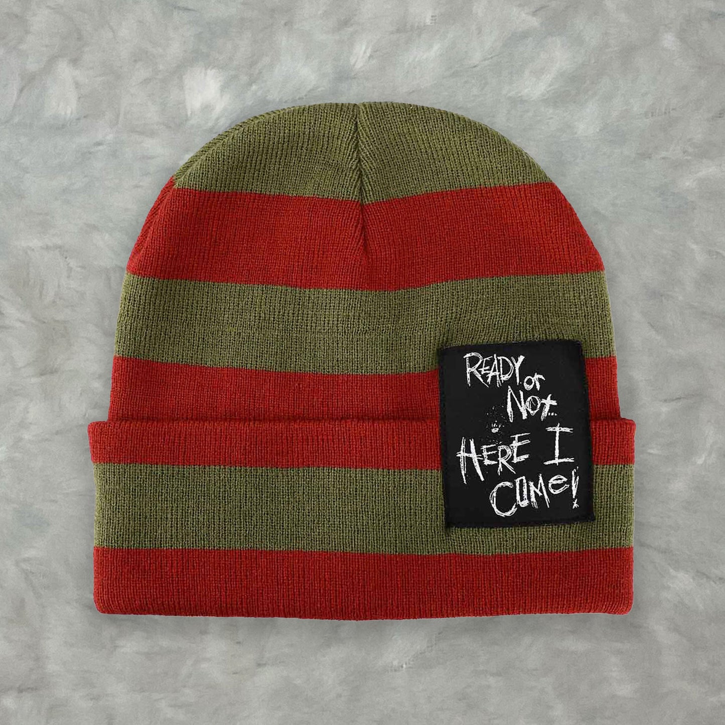 Freddy Krueger (Nightmare on Elm Street) "Ready Or Not Here I Come" Cuff Beanie Hat