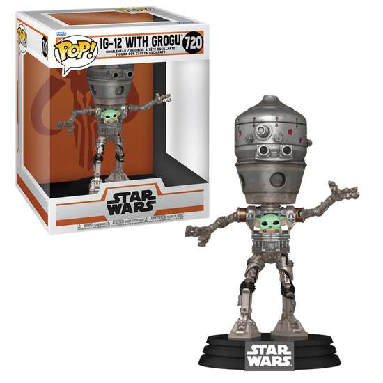 Funko Pop! Deluxe IG-12 with Grogu - Star Wars