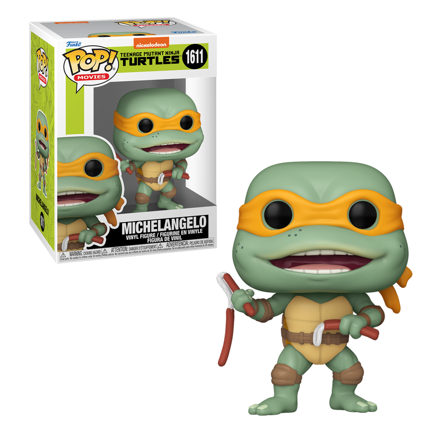 Funko Pop! Michelangelo with Sausage Nunchuck - Teenage Mutant Ninja Turtles 1990.