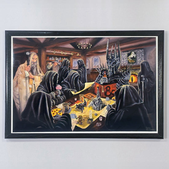 Game Night at the Prancing Pony (Lord of the Rings) Parody Art Print