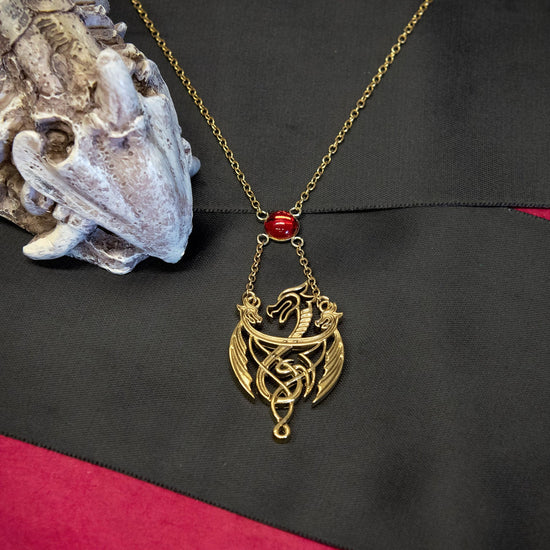 HOUSE OF THE DRAGONS - 3 Dragons - Pendant with Gem Necklace :  ShopForGeek.com: Jewellery S1 Studio House of Dragons