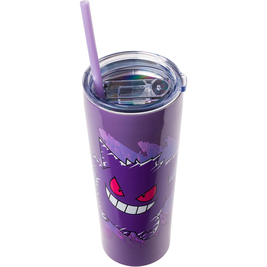 Gengar 22 oz. Stainless Steel Pokemon Travel Mug with Straw