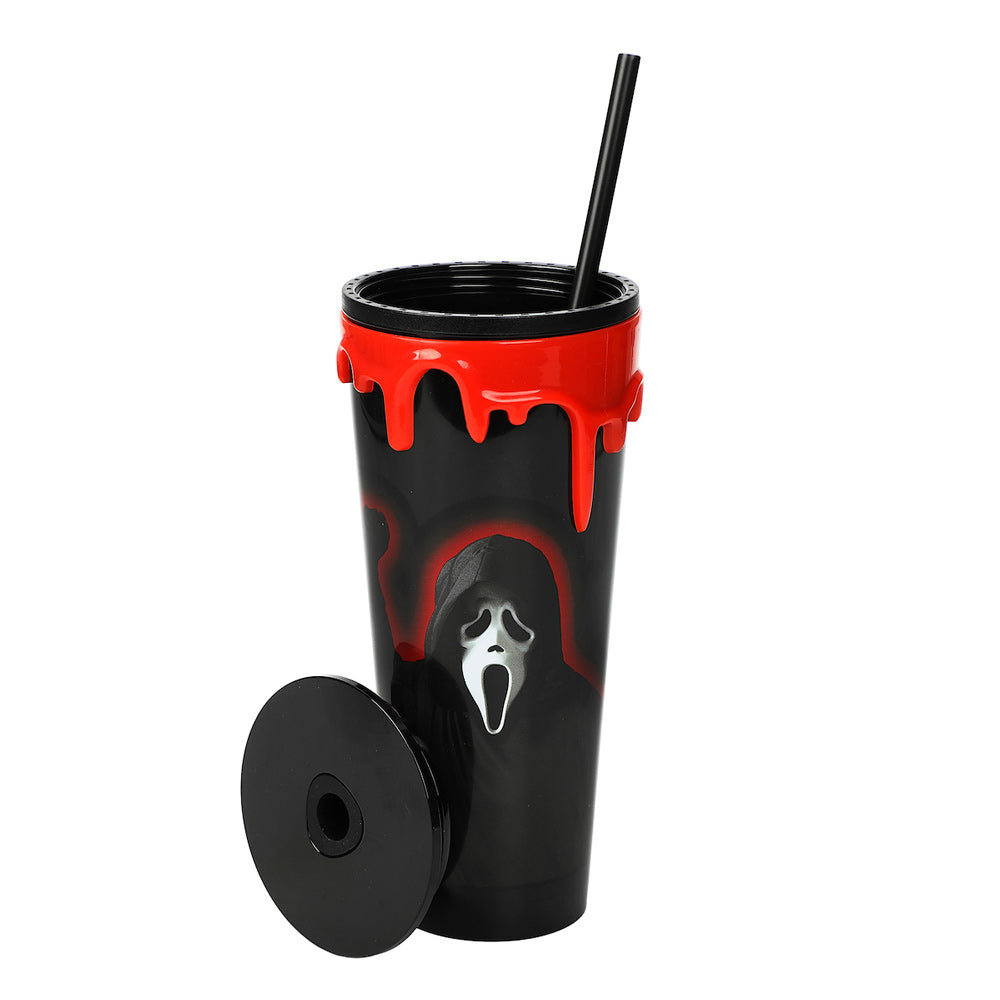 Ghost Face 3D Molded Drip 24 oz Acrylic Tumbler – A Killer Look for Your Drink