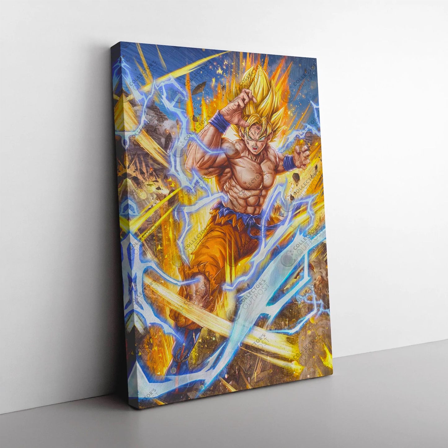Gifted Warrior (Dragon Ball) Super Saiyan Goku Premium Art Print