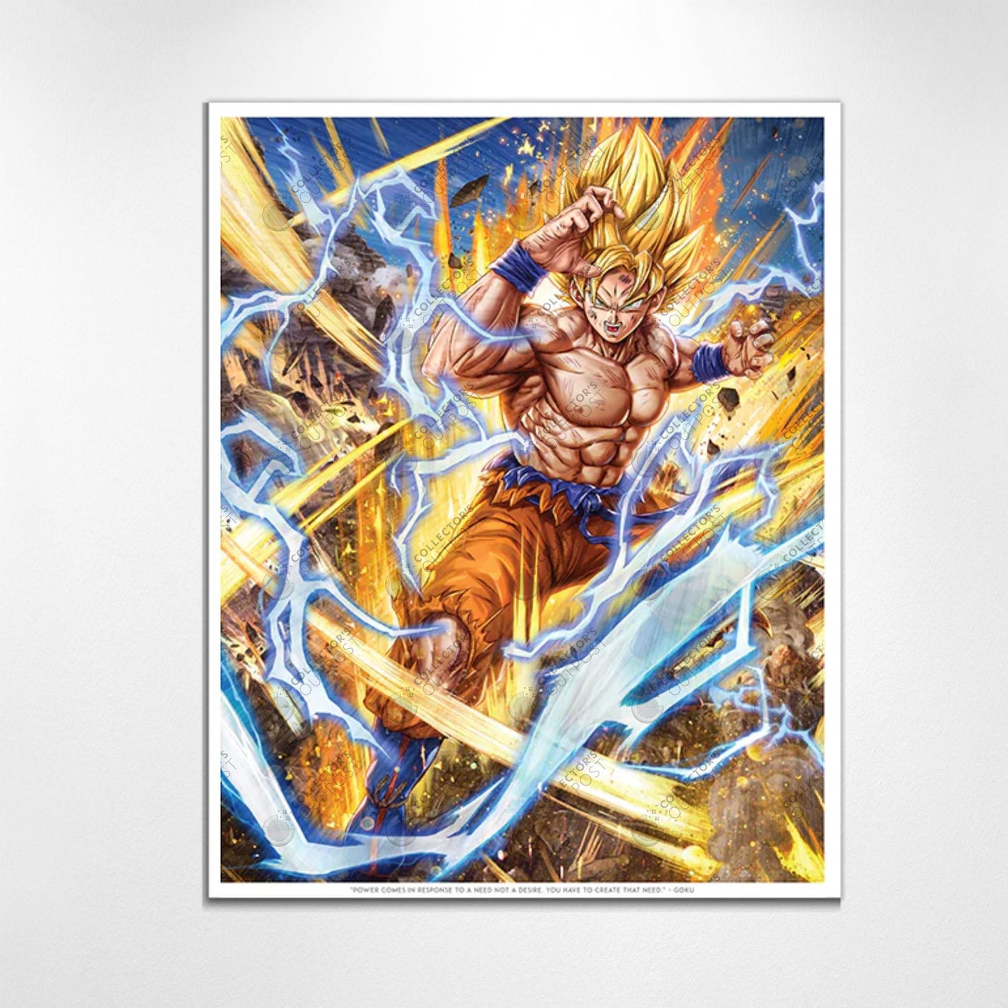 Kid Goku Super Saiyan Blue God Art Board Print for Sale by