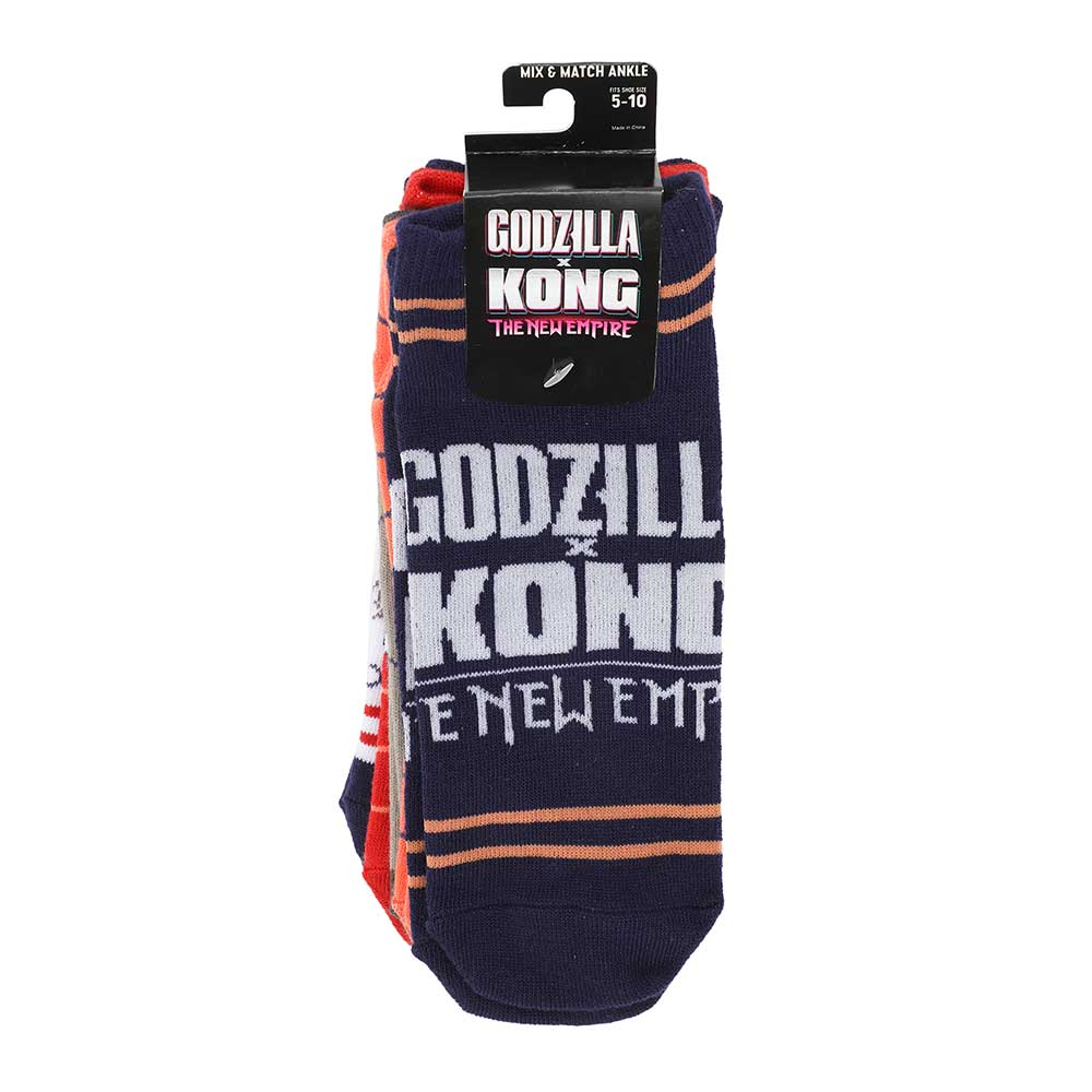 Godzilla vs Kong Unisex Ankle Socks 5-Pack