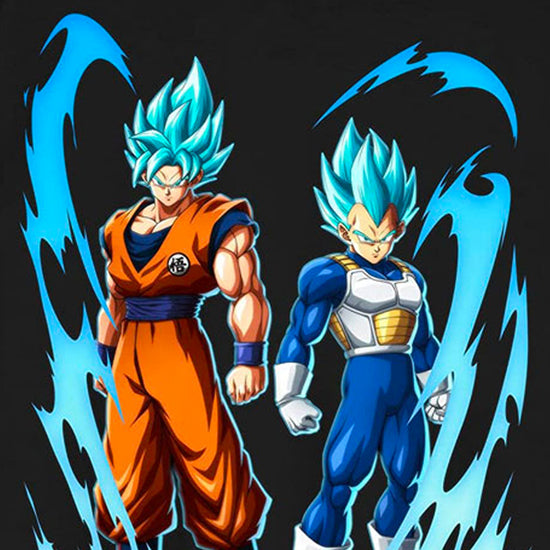 Goku & Vegeta Super Saiyan Blue (Dragon Ball FighterZ) Black Unisex Shirt
