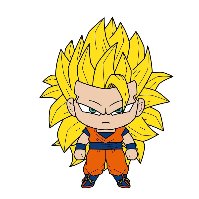 Dragon Ball Z Super Saiyan III Goku 3D Foam Magnet