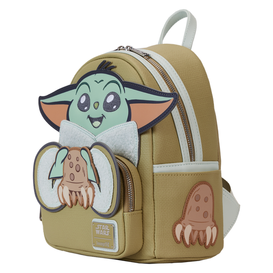 Grogu and Crabbies The Mandalorian Loungefly Mini Backpack