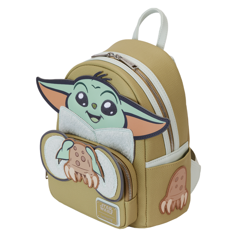 Grogu and Crabbies The Mandalorian Loungefly Mini Backpack
