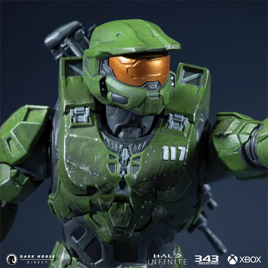 Halo Infinite Master Chief with Grappleshot PVC Statue