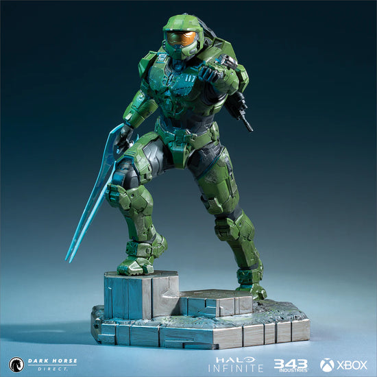 Halo Infinite Master Chief with Grappleshot PVC Statue