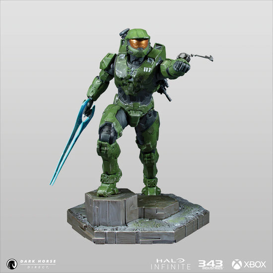 Halo Infinite Master Chief with Grappleshot PVC Statue