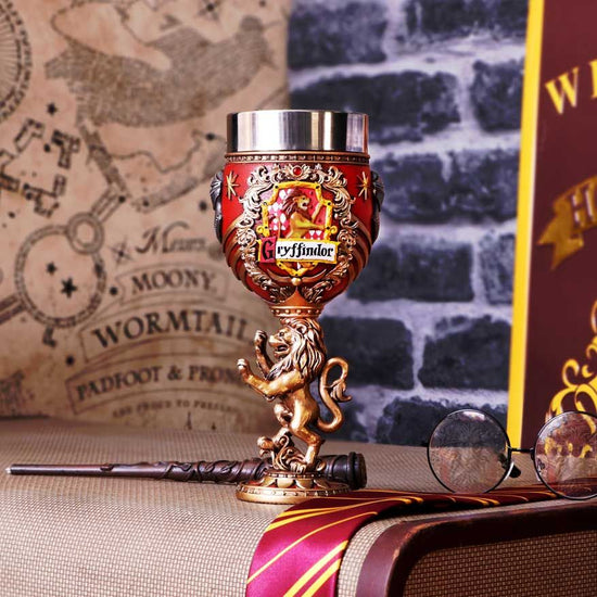 Harry Potter Gryffindor Crest Collectible Sculpted Goblet by Nemesis Now