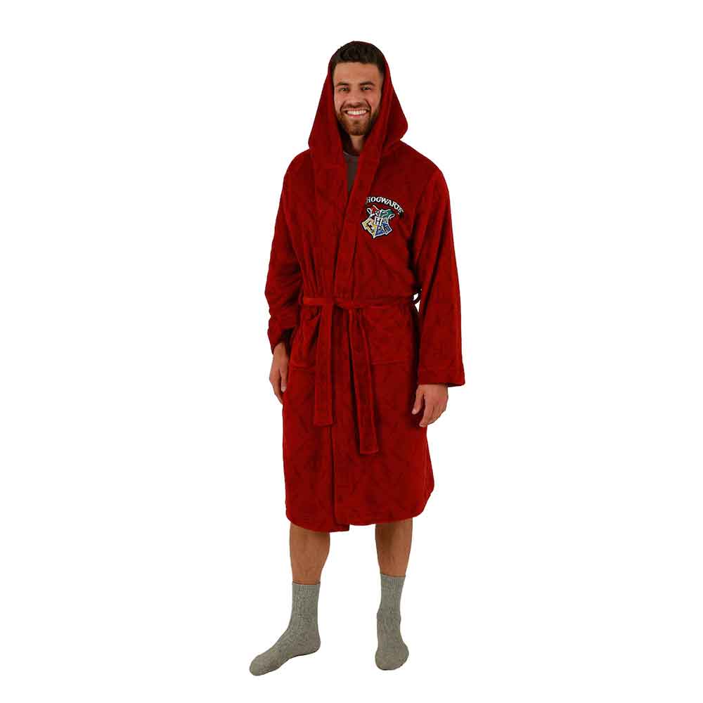 Harry Potter Hogwarts Crest Plush Bath Robe