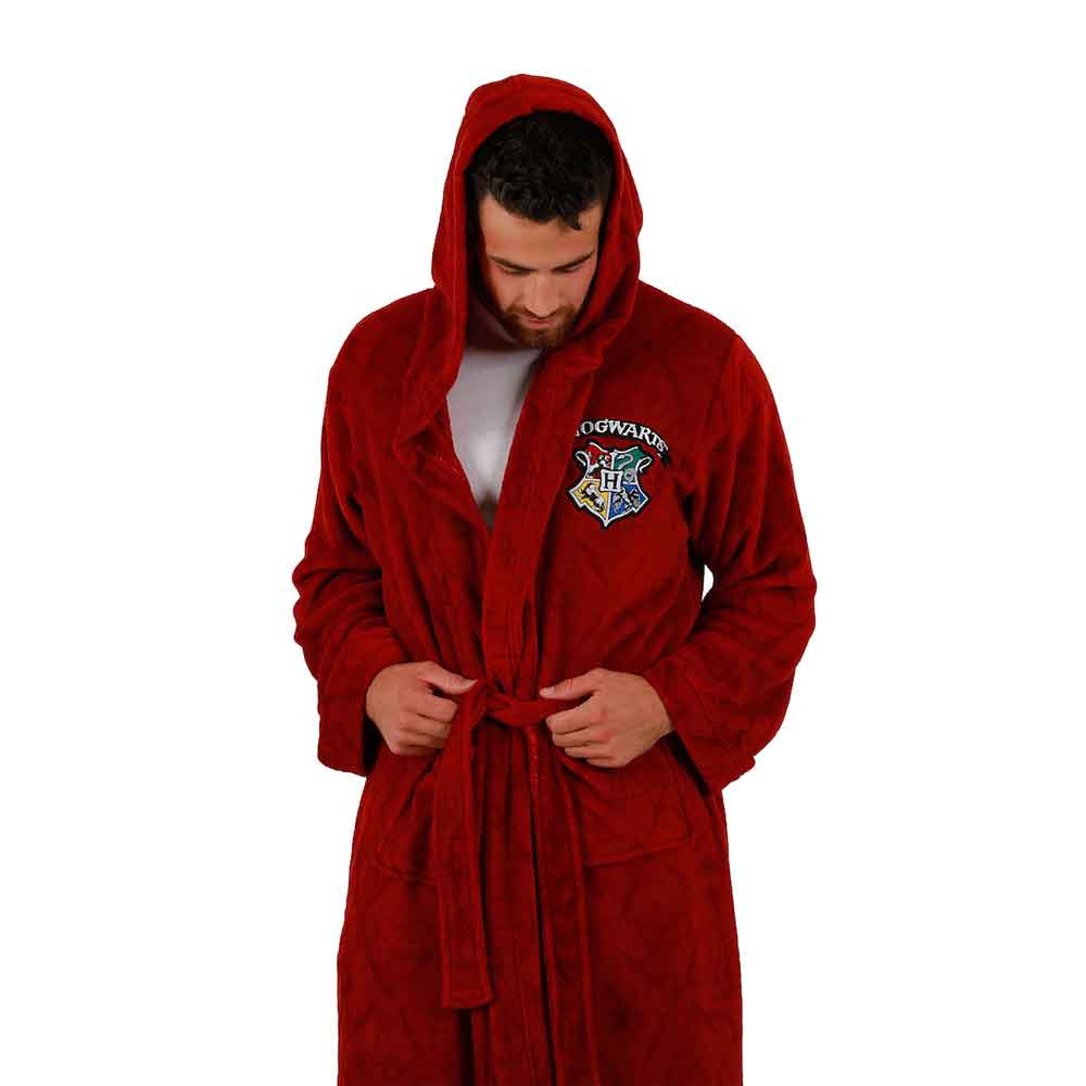 Harry Potter Hogwarts Crest Plush Bath Robe