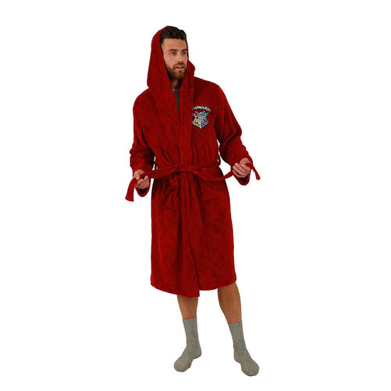 Harry Potter Hogwarts Crest Plush Bath Robe