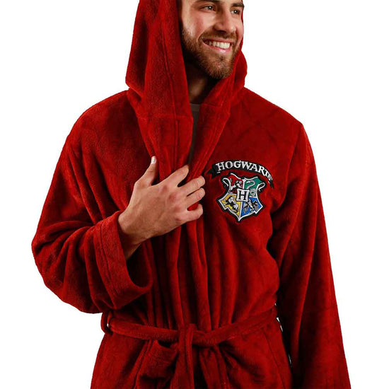 Harry Potter Hogwarts Crest Plush Bath Robe