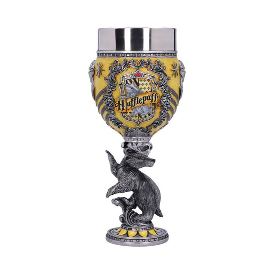 Harry Potter Hufflepuff Crest Collectible Sculpted Goblet by Nemesis Now