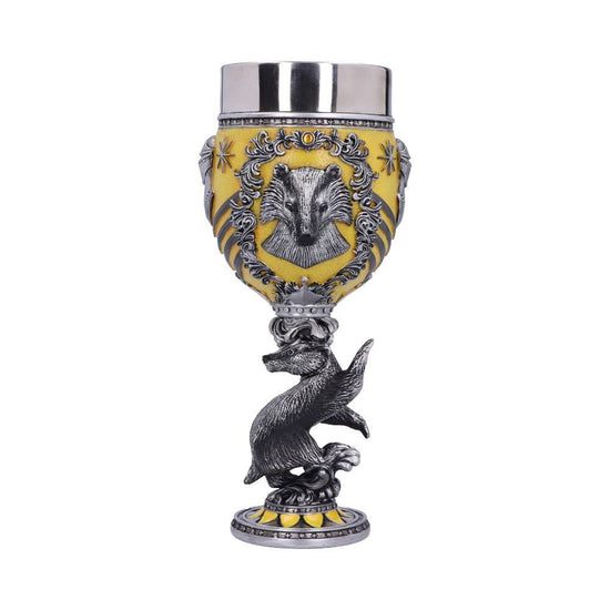 Harry Potter Hufflepuff Crest Collectible Sculpted Goblet by Nemesis Now