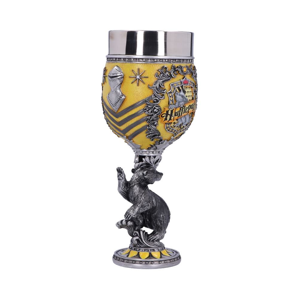 Harry Potter Hufflepuff Crest Collectible Sculpted Goblet by Nemesis Now