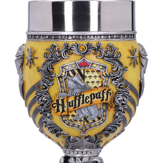 Harry Potter Hufflepuff Crest Collectible Sculpted Goblet by Nemesis Now