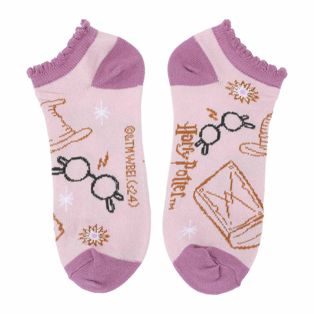 Harry Potter Scalloped Edge Ankle Socks 5-Pack