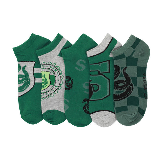 Harry Potter Slytherin Crest 5-Pack Ankle Socks