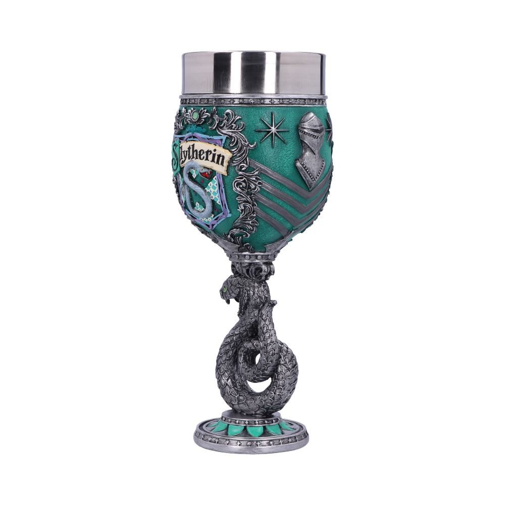 Harry Potter Slytherin Crest Collectible Sculpted Goblet by Nemesis Now