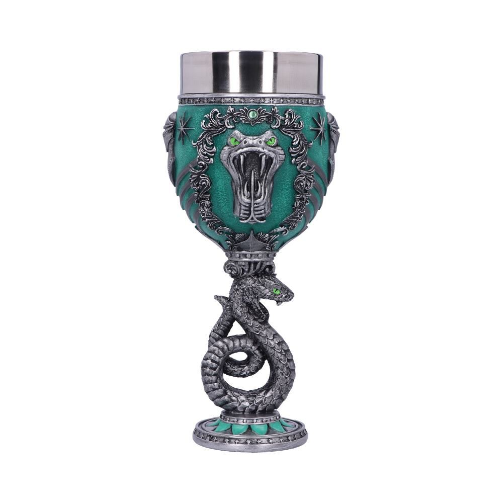 Harry Potter Slytherin Crest Collectible Sculpted Goblet by Nemesis Now