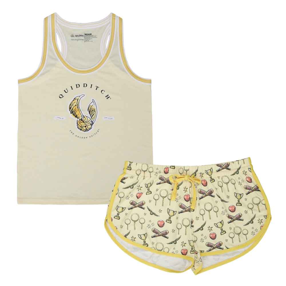 Harry Potter The Golden Snitch Tank Top and Shorts Sleep Set