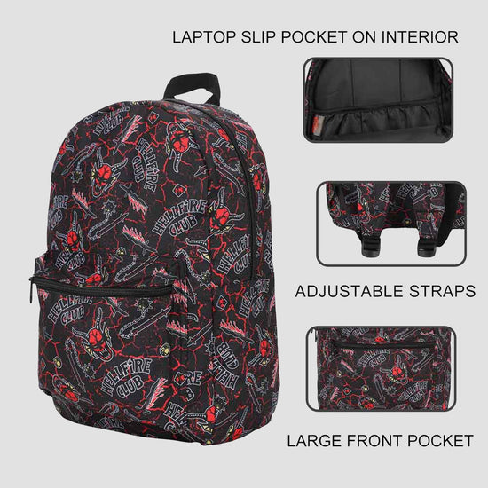 Hellfire Club (Stranger Things) AOP Laptop Backpack