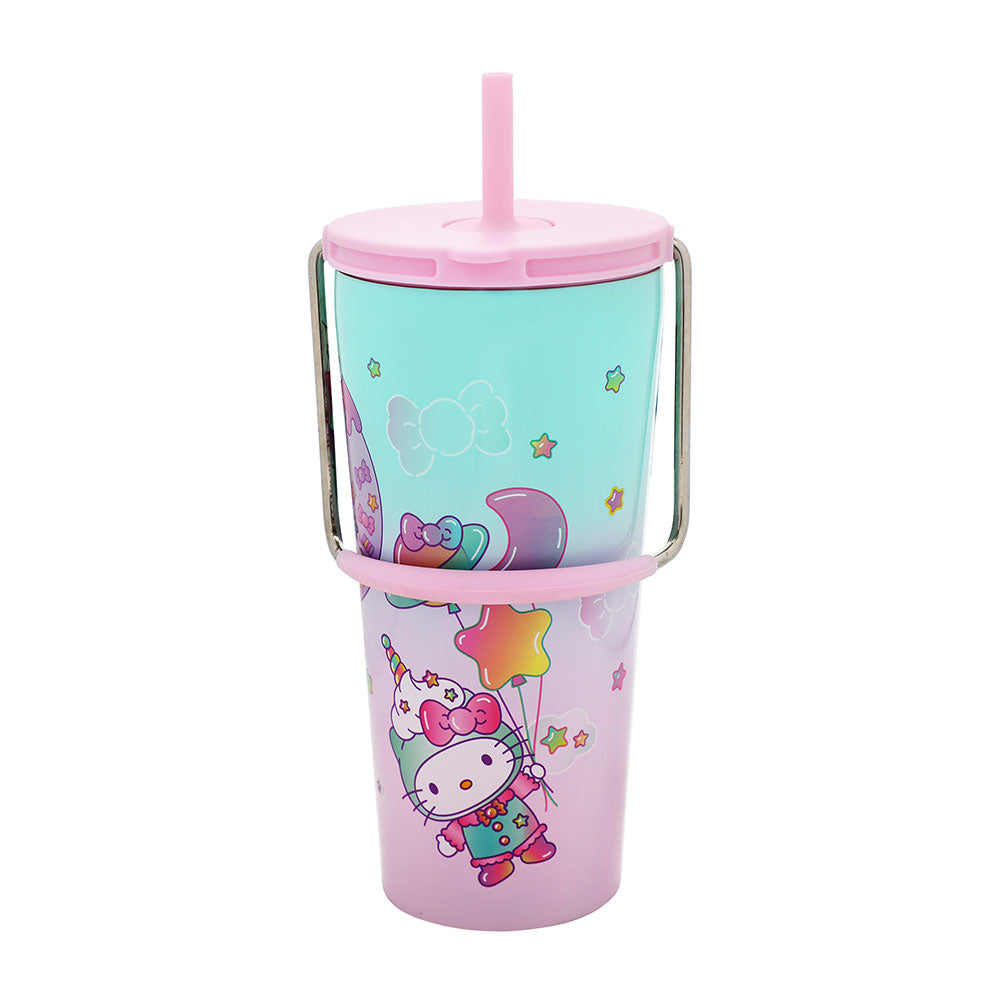 Hello Kitty 20 oz Stainless Steel Tumbler with Handle – Cute, Durable, and Ready to Go!